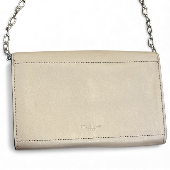 Rag & Bone Atlas Convertible Crossbody Leather Light Khaki Orange Interior - Picture 5 of 13